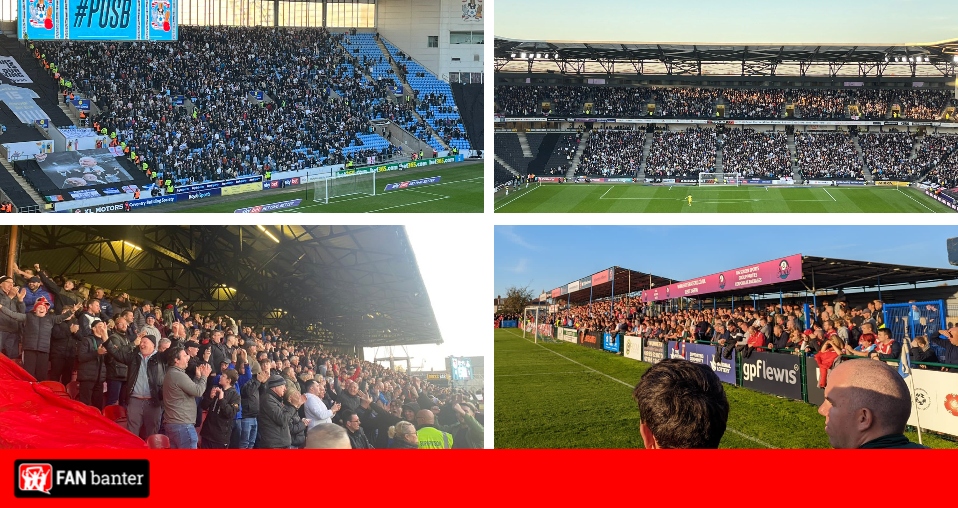 Away Attendances at the Weekend 14th November 2022 Fan Banter