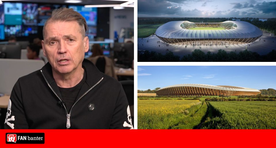 Dale Vince speaks with Forest Green's new eco-friendly wooden stadium ...