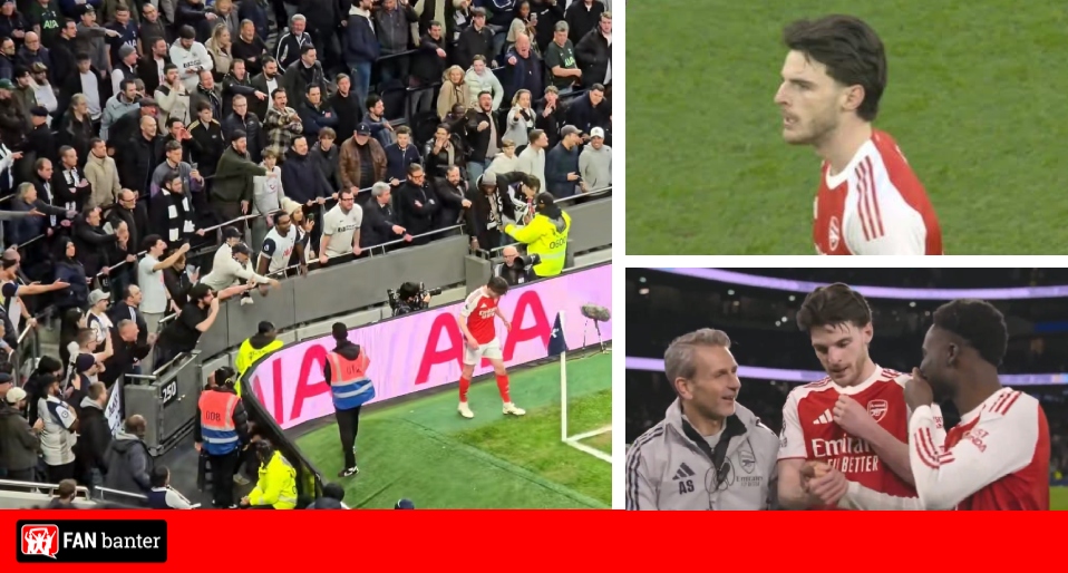 Tottenham fan slammed after mocking Declan Rice and his girlfriend ...