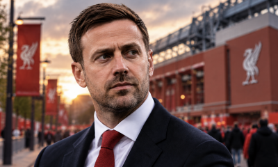 Julian Ward with Anfield in the background ahead of his expected Liverpool sporting director appointment