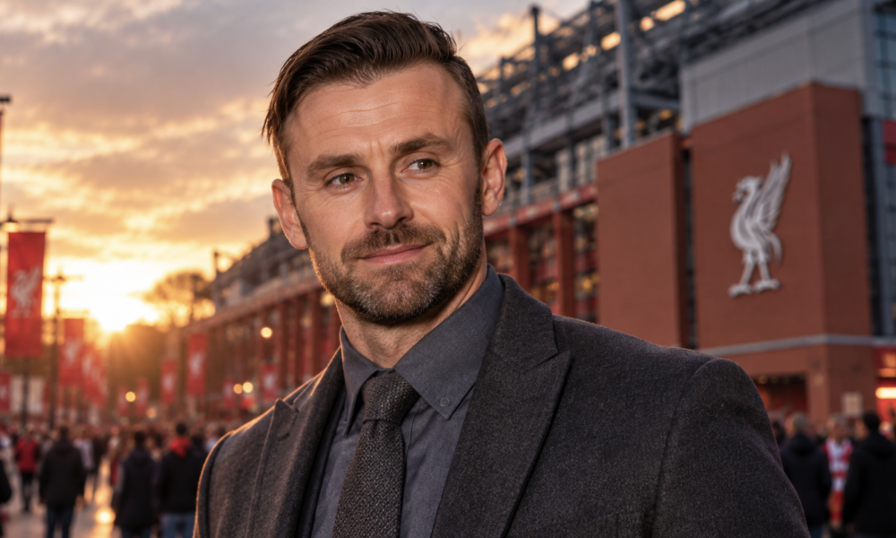 Julian Ward with Anfield in the background ahead of his expected Liverpool sporting director appointment