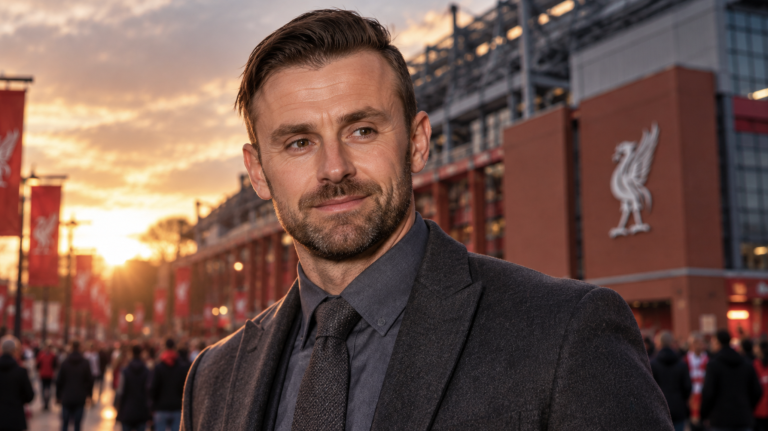 Julian Ward with Anfield in the background ahead of his expected Liverpool sporting director appointment