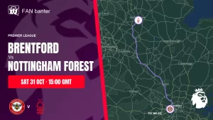 Brentford Vs Nottingham Forest match preview and away-fan journey map