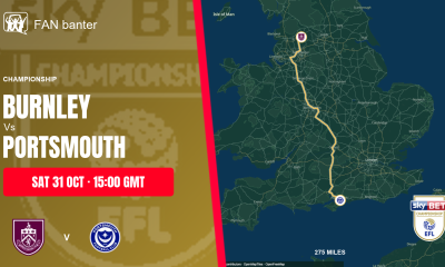 Burnley Vs Portsmouth match preview and away-fan journey map