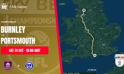 Burnley Vs Portsmouth match preview and away-fan journey map