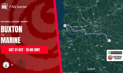 Buxton Vs Marine match preview and away-fan journey map