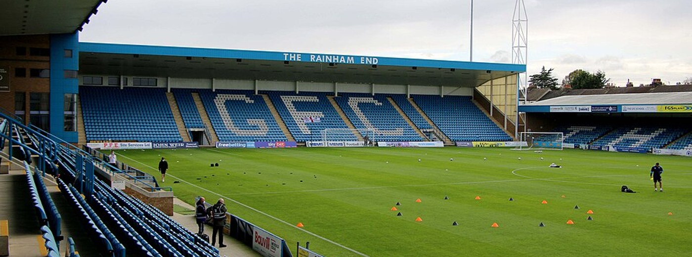 Archive photograph of Priestfield Stadium