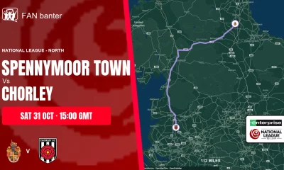 Spennymoor Town Vs Chorley match preview and away-fan journey map