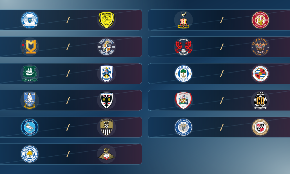 All 11 League One fixture pairings for Saturday 17 October 2026