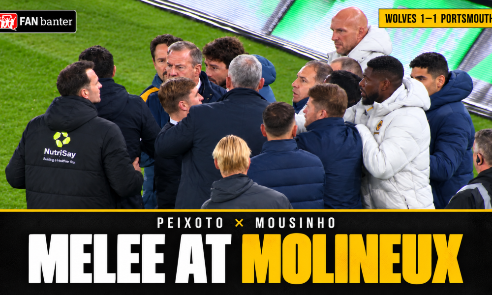 Melee at Molineux: Peixoto and Mousinho after Wolves 1–1 Portsmouth