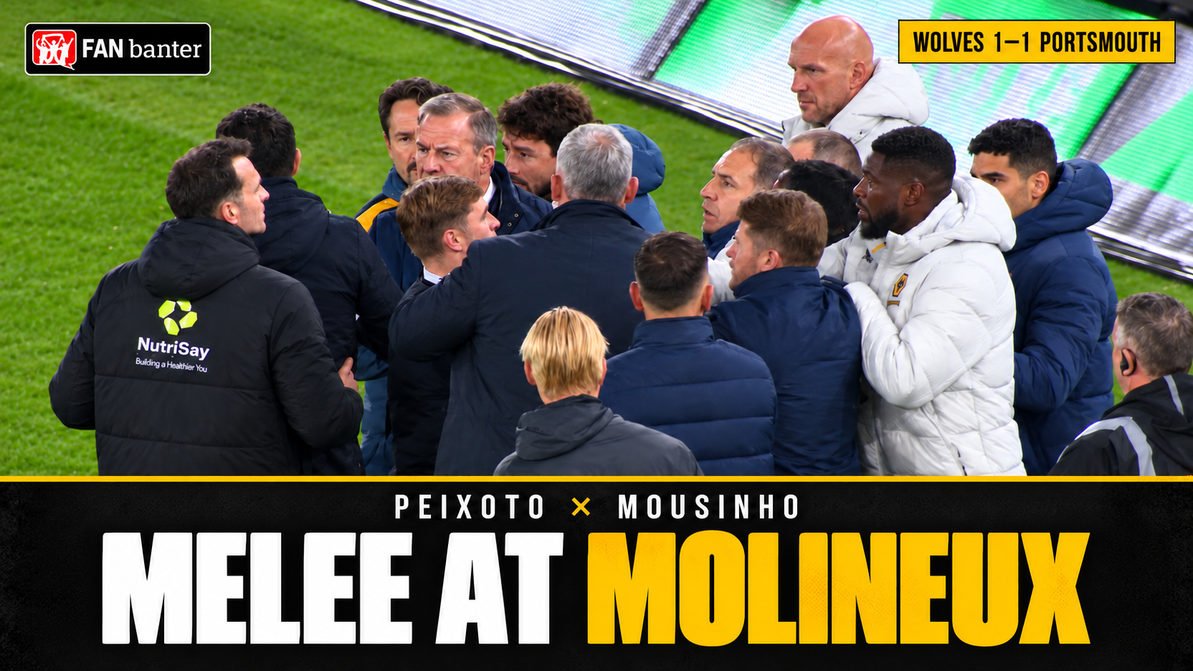Two Wolves Words Melee at Molineux: Peixoto and Mousinho clash