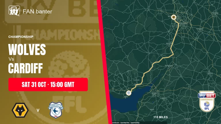 Wolverhampton Wanderers Vs Cardiff City match preview and away-fan journey map